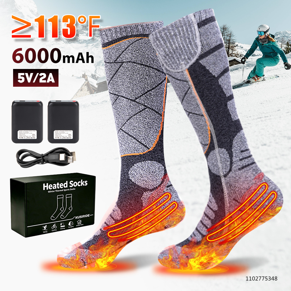 Thermal Sock Winter - Novas Meias Aquecidas Recarregáveis de 6000mah,