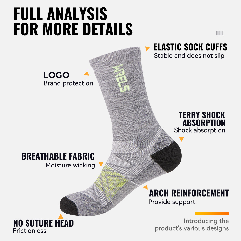 WRELS 1/2/3 Pares de Meias de  - Wool Hiking Sock avaliação e preço